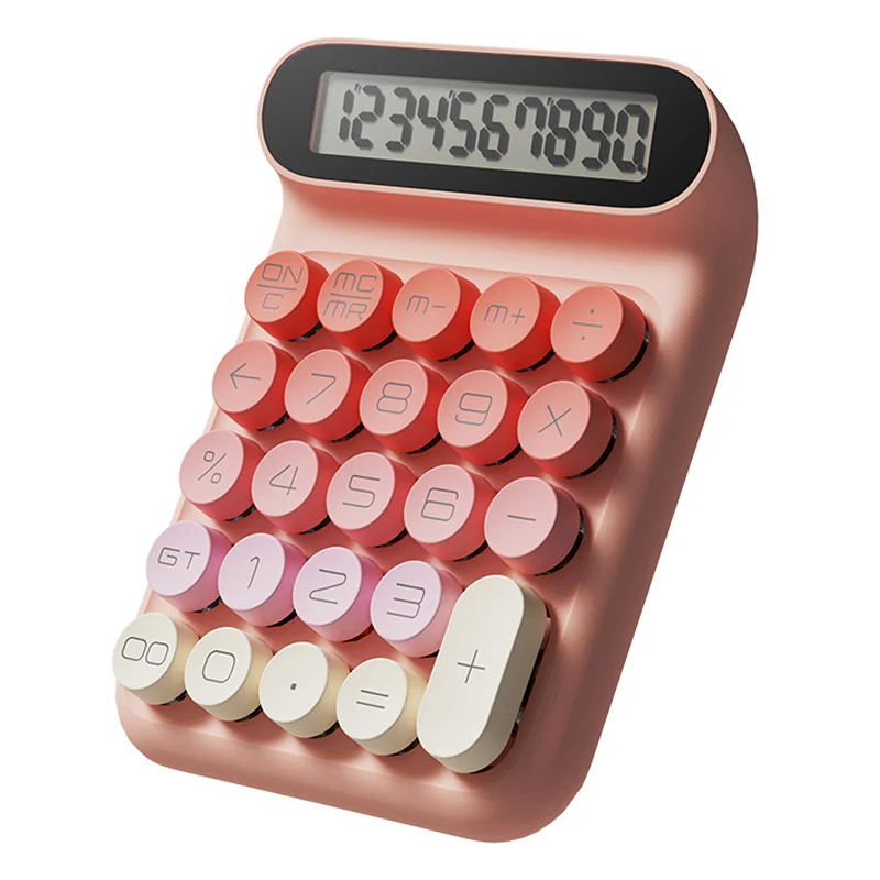 

Механический калькулятор ключей Luxmoc, студенческий бизнес-офис, бухгалтерские финансы, специальный настольный портативный калькулятор