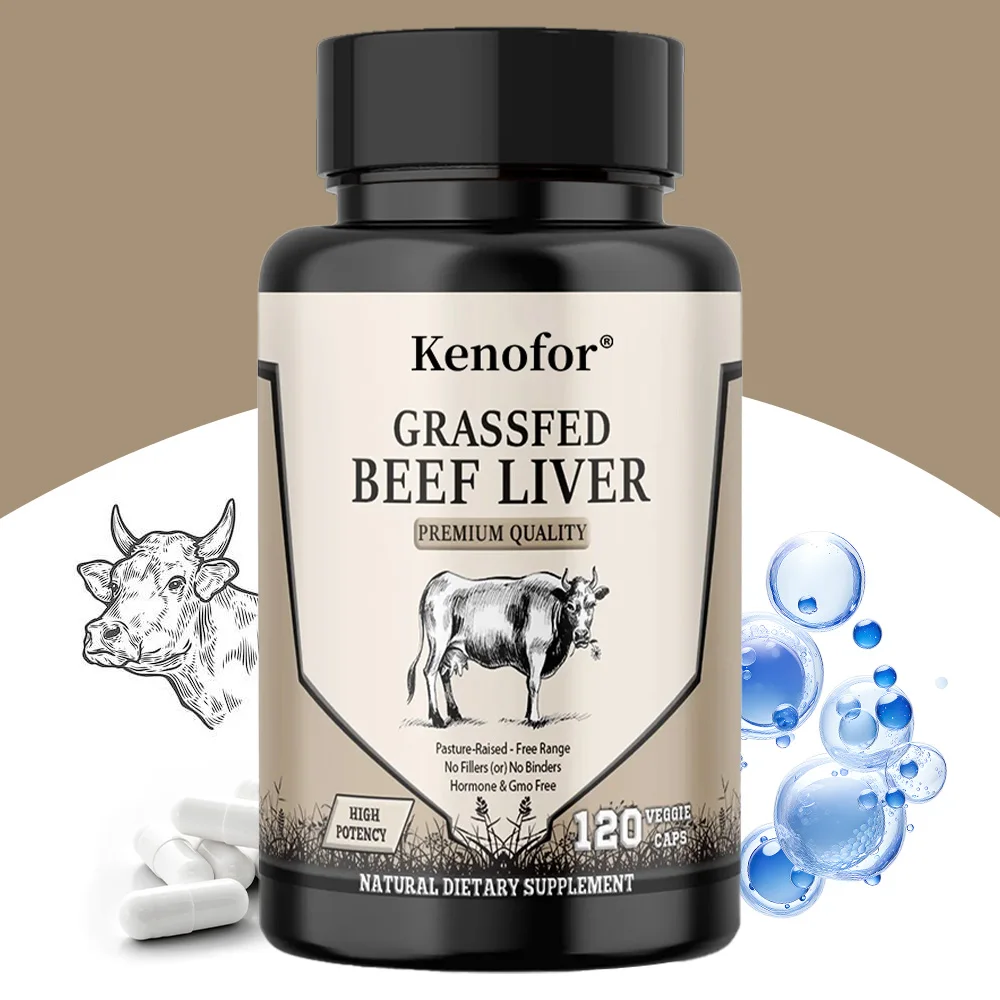 

Grass Fed Beef Liver Capsules - Premium Pasture Raised Beef Liver Extract, Non-GMO - A Nutritious Natural Energy Supplement