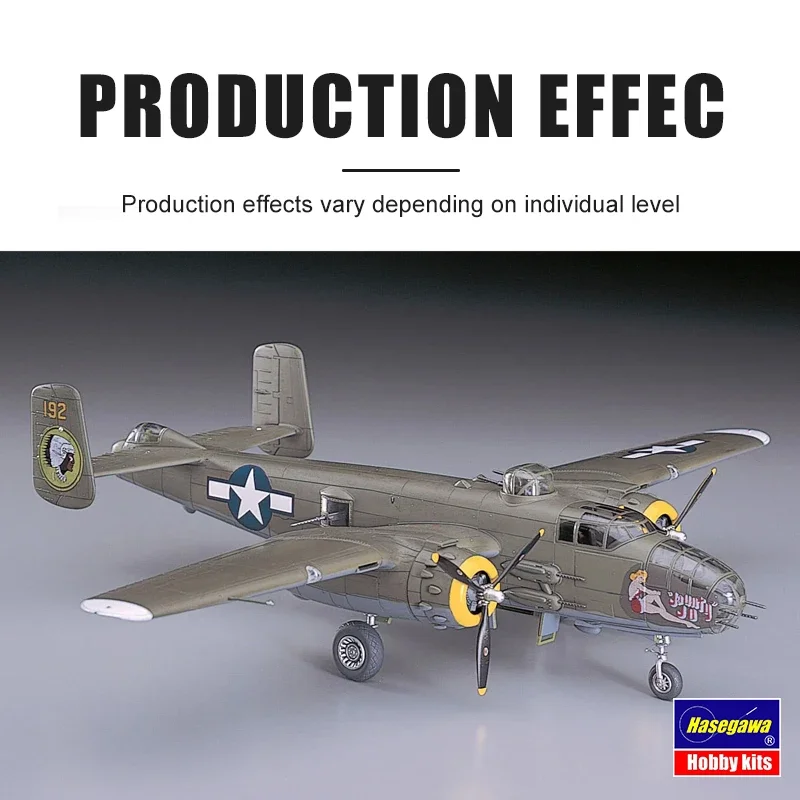 Hasegawa  Assembled Model Kit 00546 North American B-25J Mitchell Force Bomber 1/72