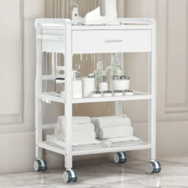 

Hair Salon Station Hair Extension Trolley Beauty Medical Salon Trolley Cosmetic Storage Chariot Carro Organizador Con Ruedas