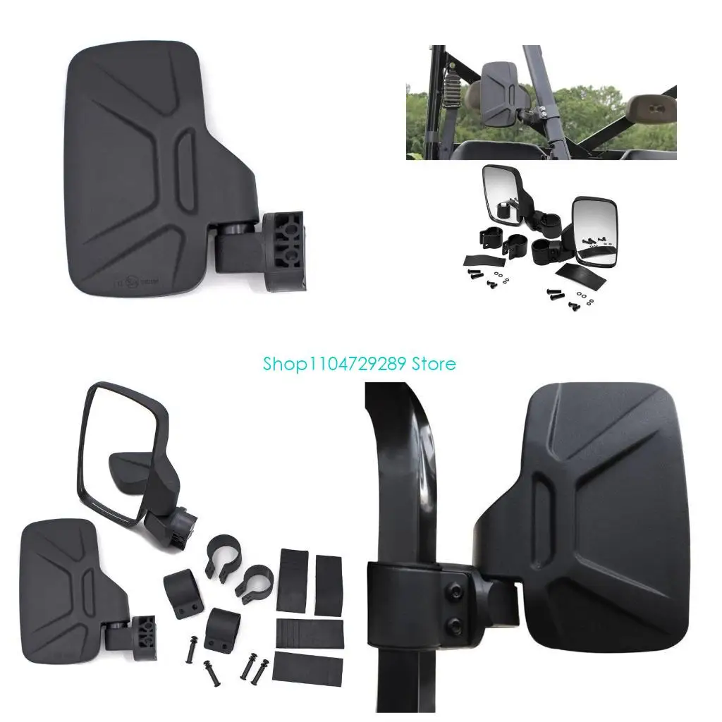 

D8KE UTV RearviewMirrors Shockproof SideMirrors Accessories with 1.75" 2" Roll Cages