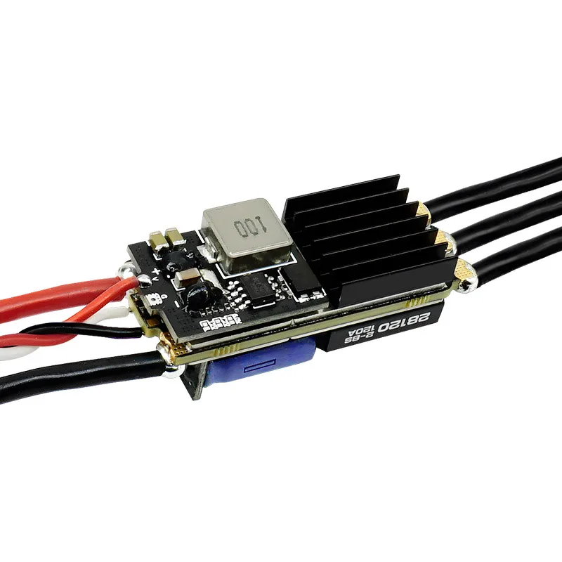 Controlador de velocidad eléctrico sin escobillas SQESC 28120 2-8S Lipo BLHeli_32 AM32 compatible con frecuencia PWM de 128KHz para Dron de carreras con visión en primera persona