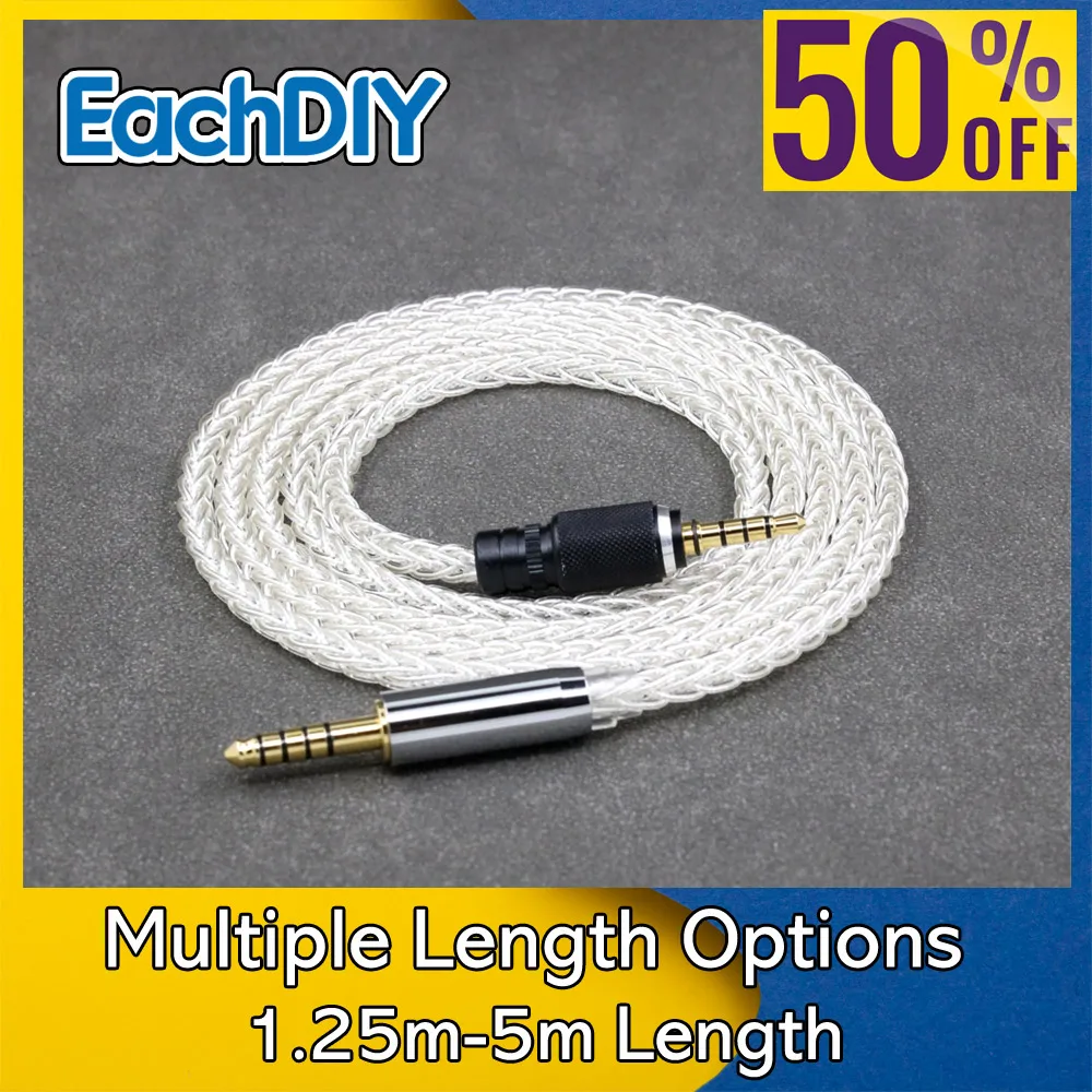 

8 Core 99% 7n Pure Silver Palladium Earphone Cable For Sony MDR-M1 MDR-MV1 MDR-M1ST Headphones 8783