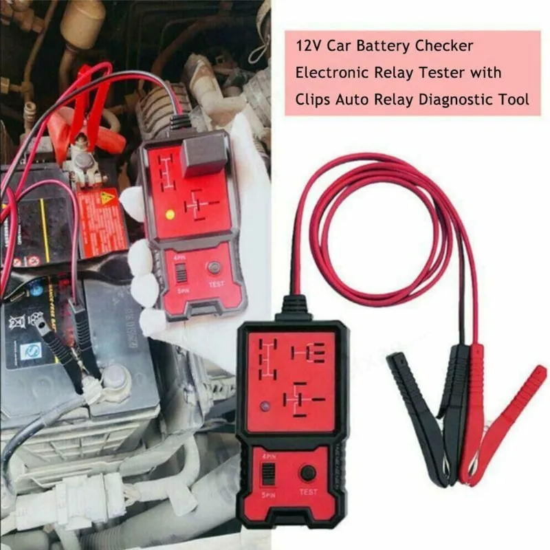 12V Automatic Car Relay Tester Portable Mini Automotive Relay Diagnostic Tool Relay Detector Testing Equipment