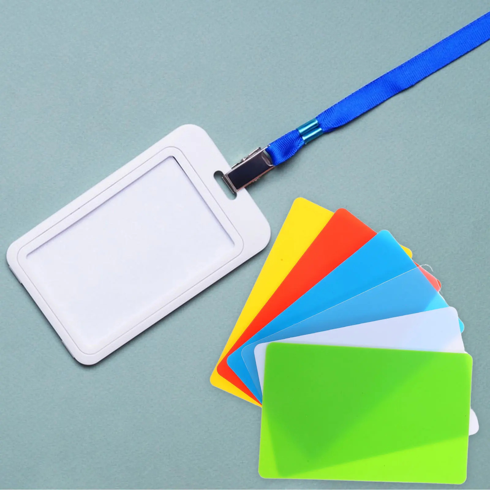 

60pcs Blank Plastic Id Cards For Printing Diy Name Badges Membership Work Employee Identity Cards Craft Thank You Note