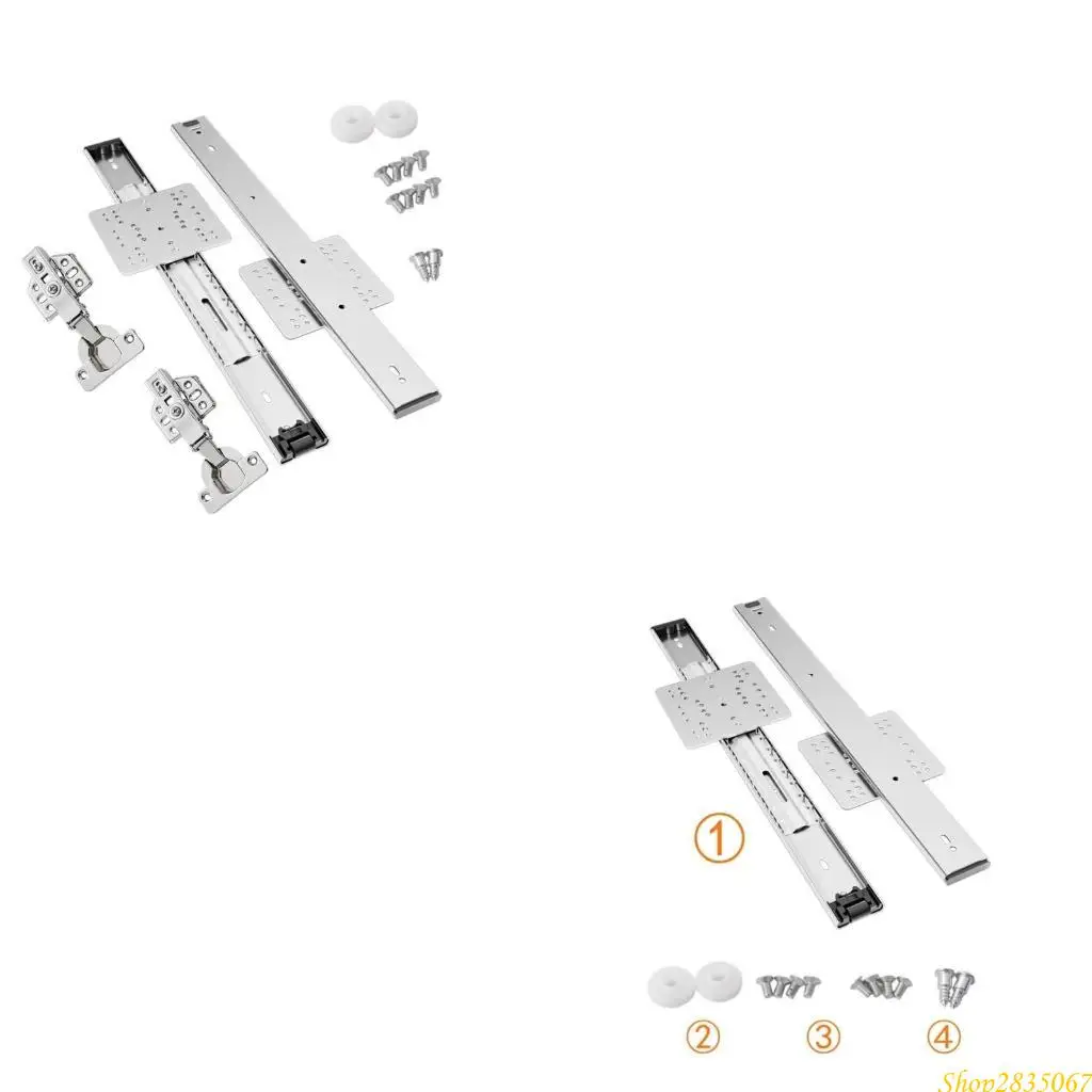 Space Saving Cabinet Top Mount Folding invisible Door System Simple Installs 831F