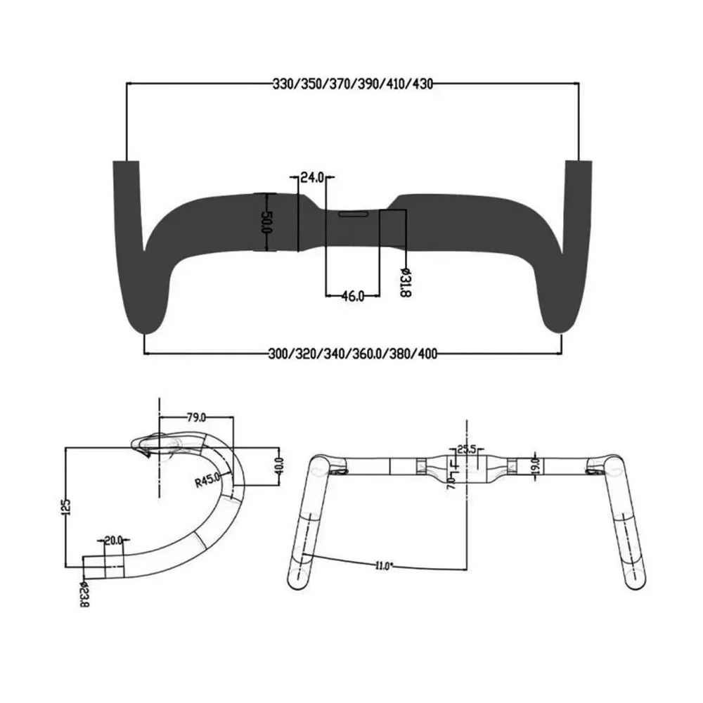 BALUGOE Bike Full internal wiring professional competition level competitive all Carbon fiber Road Bicycle Handle All internal c