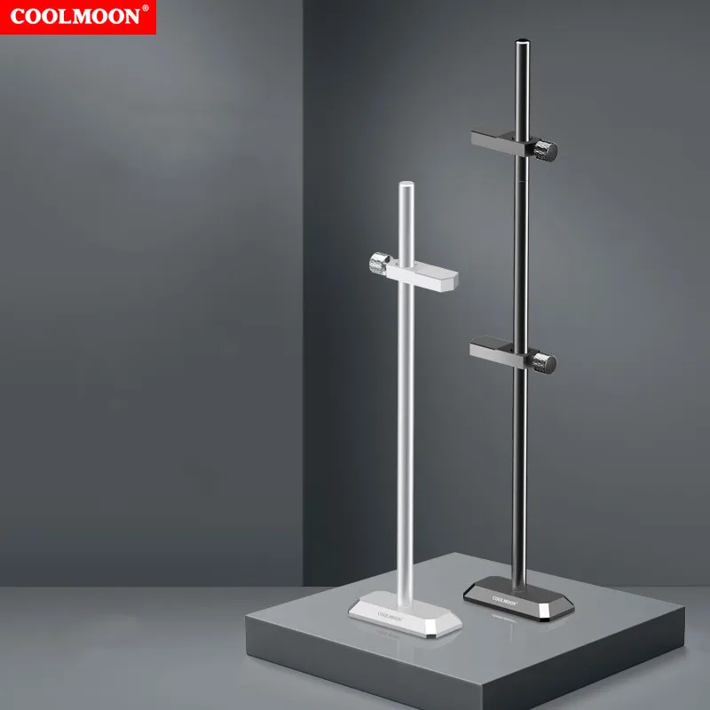

Coolmoon Vertical Aluminum Alloy Dual Graphics Card Holder VGA Bracket Computer Rack Metal Pole GPU Stander Support for ATX ITX