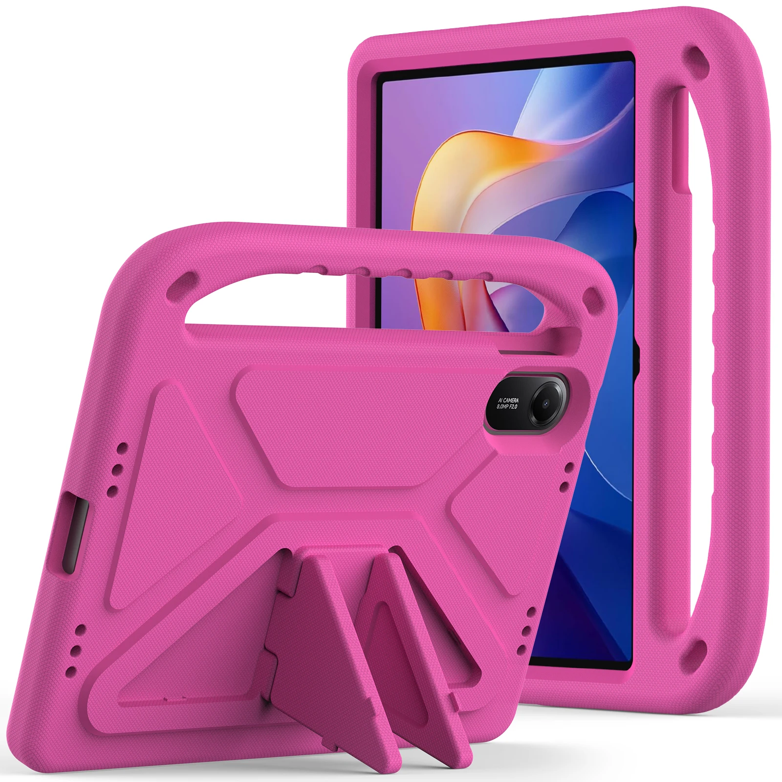 EVA Stand Case voor Xiaomi Poco Pad 8 7 6 5 Pro Redmi Pad 2 Pro SE Schuim Draagbare Handgreep Kinderhoes voor Redmi Pad SE 4G 8.7"