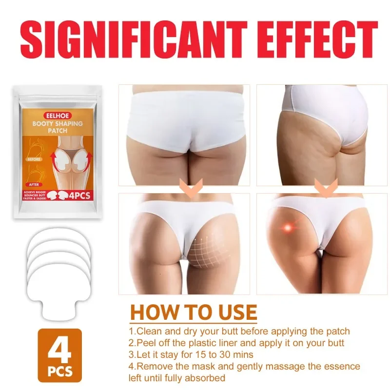 2/4pcs Lift Buttock Patch Effective Lifting Firming Increase Elasticity Buttocks Curve Butt Enhancement Peach Buttocks Shaping