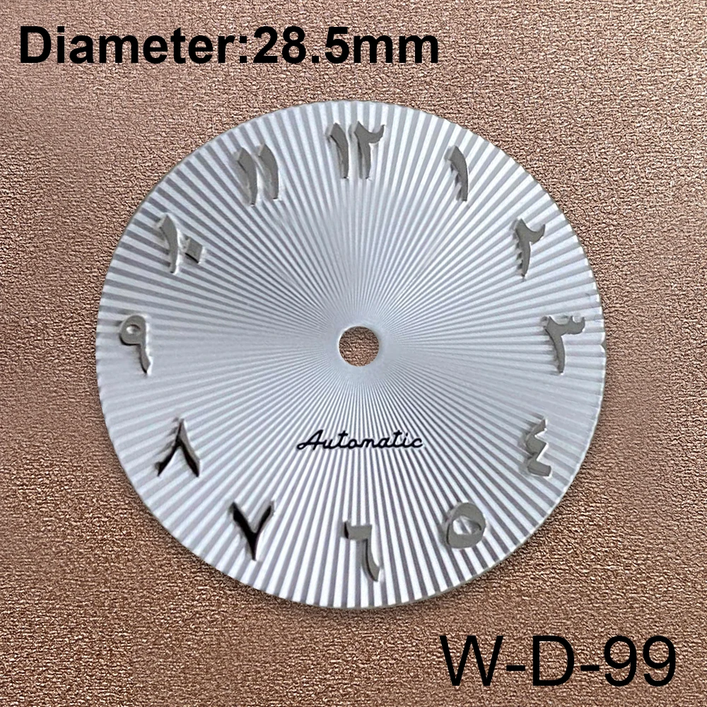 28.5mm S Logo arabska tarcza odpowiednia dla NH35/NH36/7S/4R japonia mechanizm automatyczny wysokiej jakości akcesoria do modyfikacji zegarka