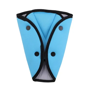 Cinto de segurança infantil para carro, ajustador triangular, acessórios anti-estrangulamento do pescoço, macio e confortável sem estrangulamento do pescoço