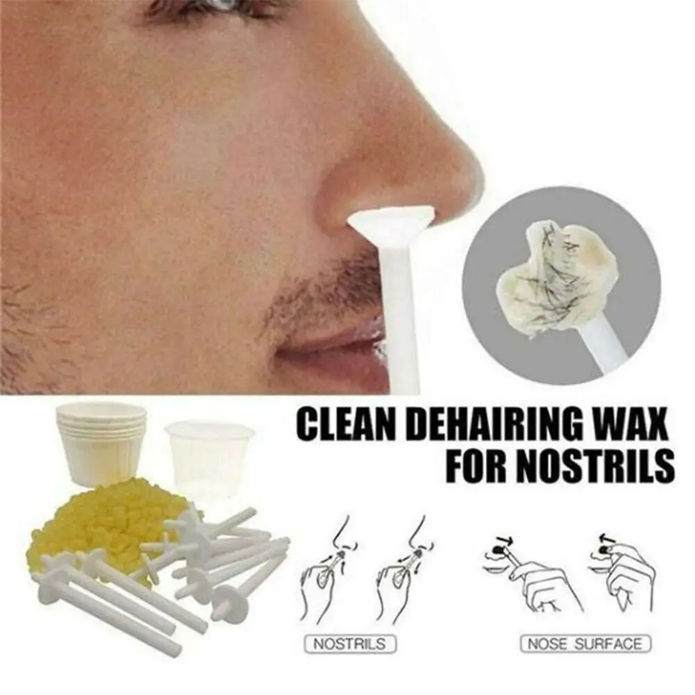 Hair Removal Nose Wax Kit Nose Hair Wax Removal Cosmetic nose Nose Trimmer Remover Nose Hair Tool Men Hair Waxing X7F7