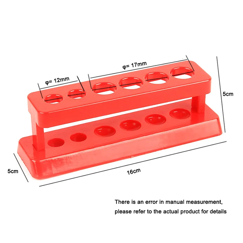 1pcs 6-hole Test Tube Rack Small Primary School Science Rainbow Experimental Instruments Teaching Aids Test Tube Rack