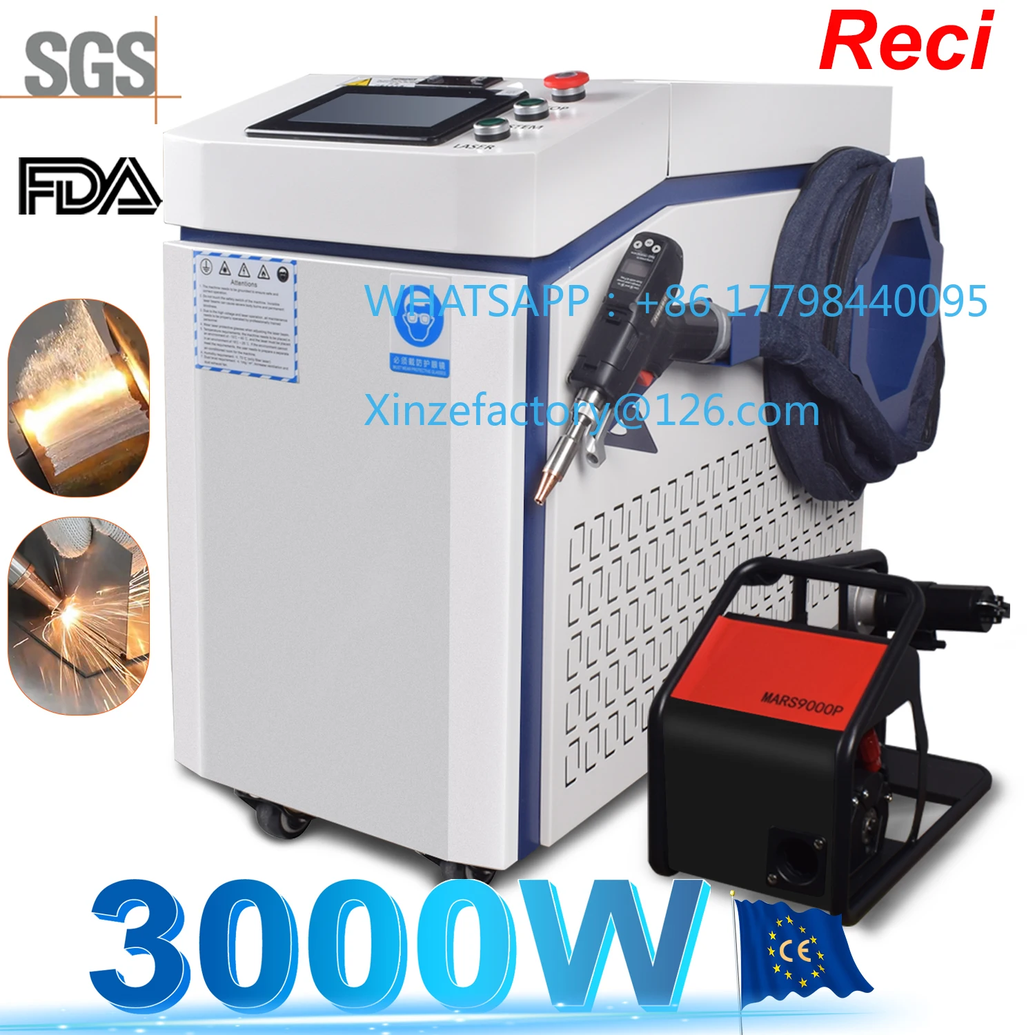 Customizable 3000W 4 IN 1 Fiber Laser Welding Cutting Cleaning Soldering Machine