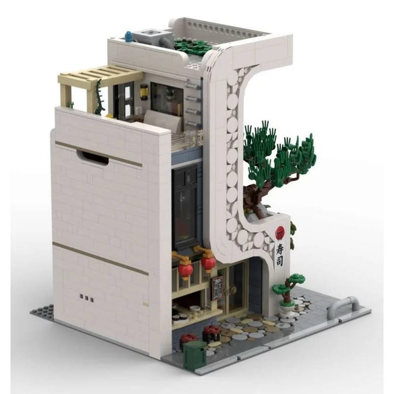 MOC-237866 عرض الشارع العمارة بنة التجمع نموذج سلسلة العمارة الحضرية لتقوم بها بنفسك مجموعة هدايا الأطفال الإبداعية