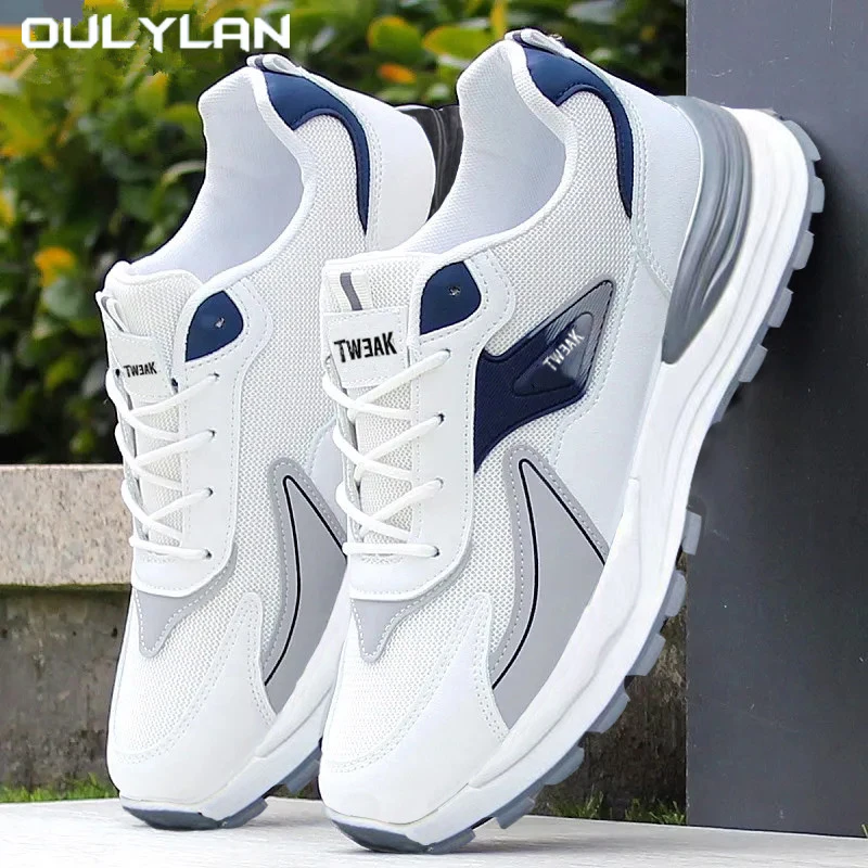 

Comfortable Men's Shoes Fashion Male Sneakers Summer New Design Breathable Soft Soled Running Shoes Lace Up Walking Footwear