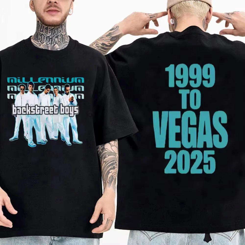Backstreet Boys Millennium Tour Music Vintage T shirt Men Women Popular Tops Summer Fashion Streetwear Unisex Tees