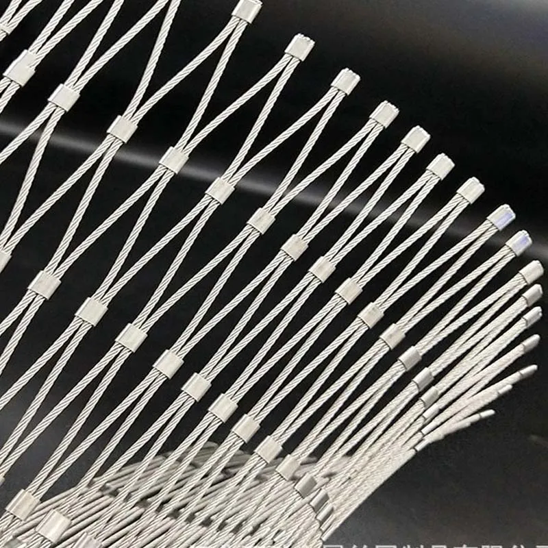 2-8CM Small hole Garden Balcony Protection stainless steel 304 ROPE NET cable mesh anti falling safety protection decorate net
