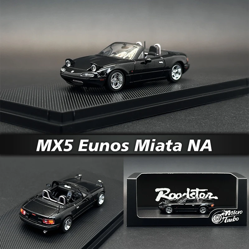 

MT In Stock 1:64 MX5 Eunos Roadster Miata NA Pandem Metallic Black Diecast Diorama Car Model MicroTurbo