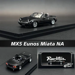 MT In Stock 1:64 MX5 Eunos Roadster Miata NA Pandem Metallic Black Diecast Diorama Car Model MicroTurbo