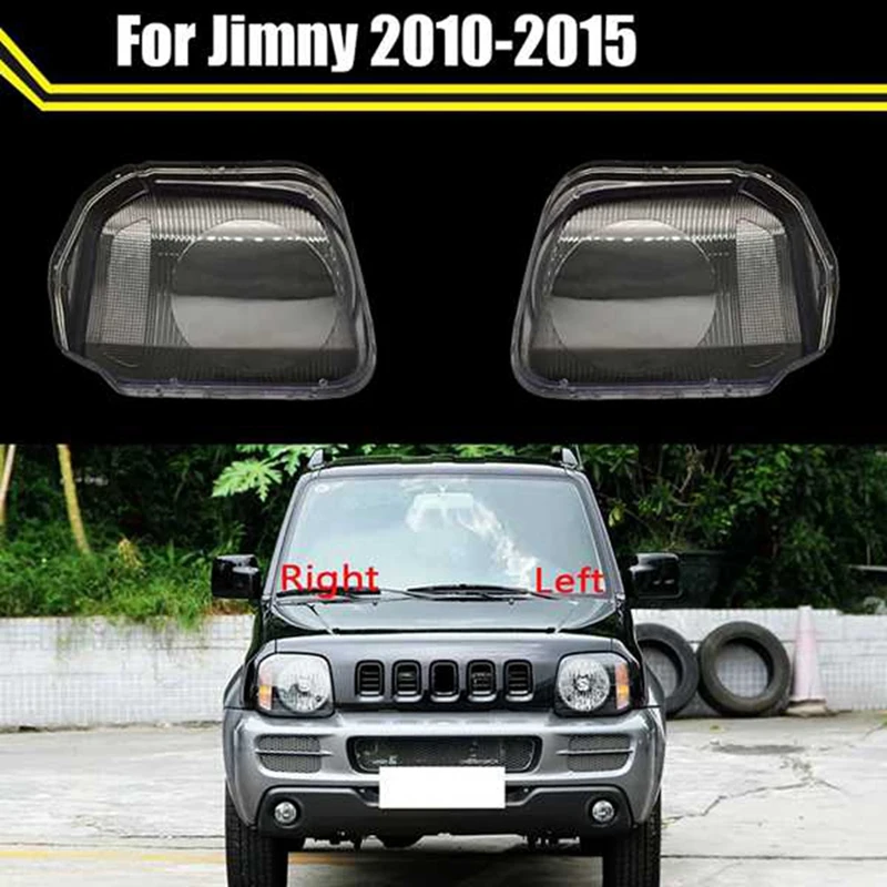 1 Pair Head Light Lamp Cover Car Lights Cover For Suzuki Jimny 2006-2016 Parts Accessories