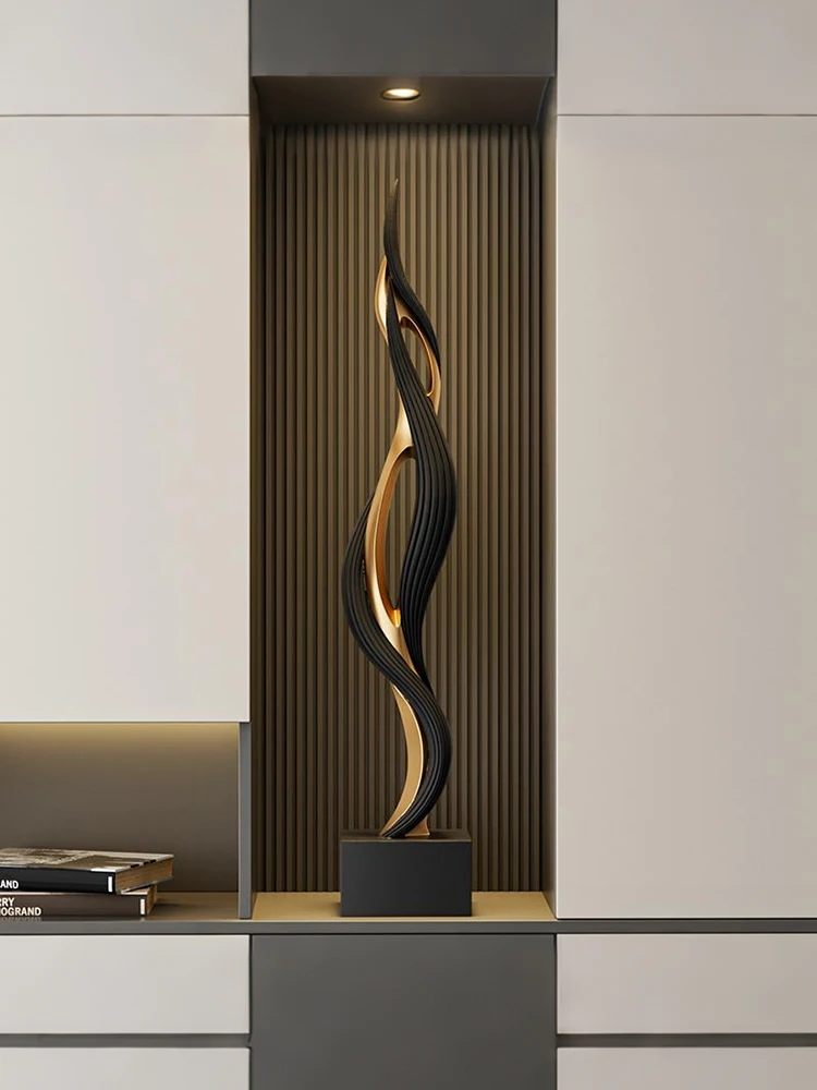 Sculpture Feng Shui créative, Table de salon, casier à vin, décoration, Statue, artisanat en résine, cadeau de pendaison de crémaillère, décoration de maison moderne