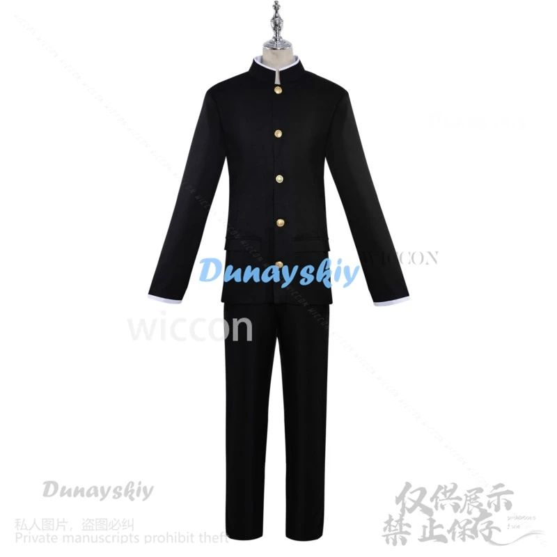 Anime Cosplay Dandadan Costume Ken Takakura DK School Uniform Black Jacket Roleplay Outfit Wigs Halloween Christmas Women Men