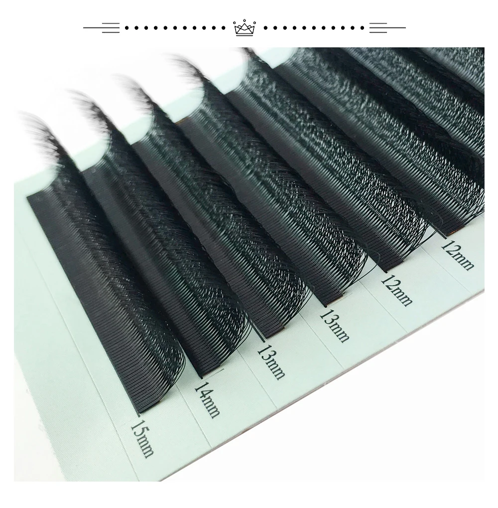 4D W Wimpernverlängerung 5D 3D Russland Volumen Wimpern Flauschige vorgefertigte Fächer Kleeblatt Nerz Faux Cil Lashes Dolly Hybrid Wimpern 3D Cilios – Detail 12