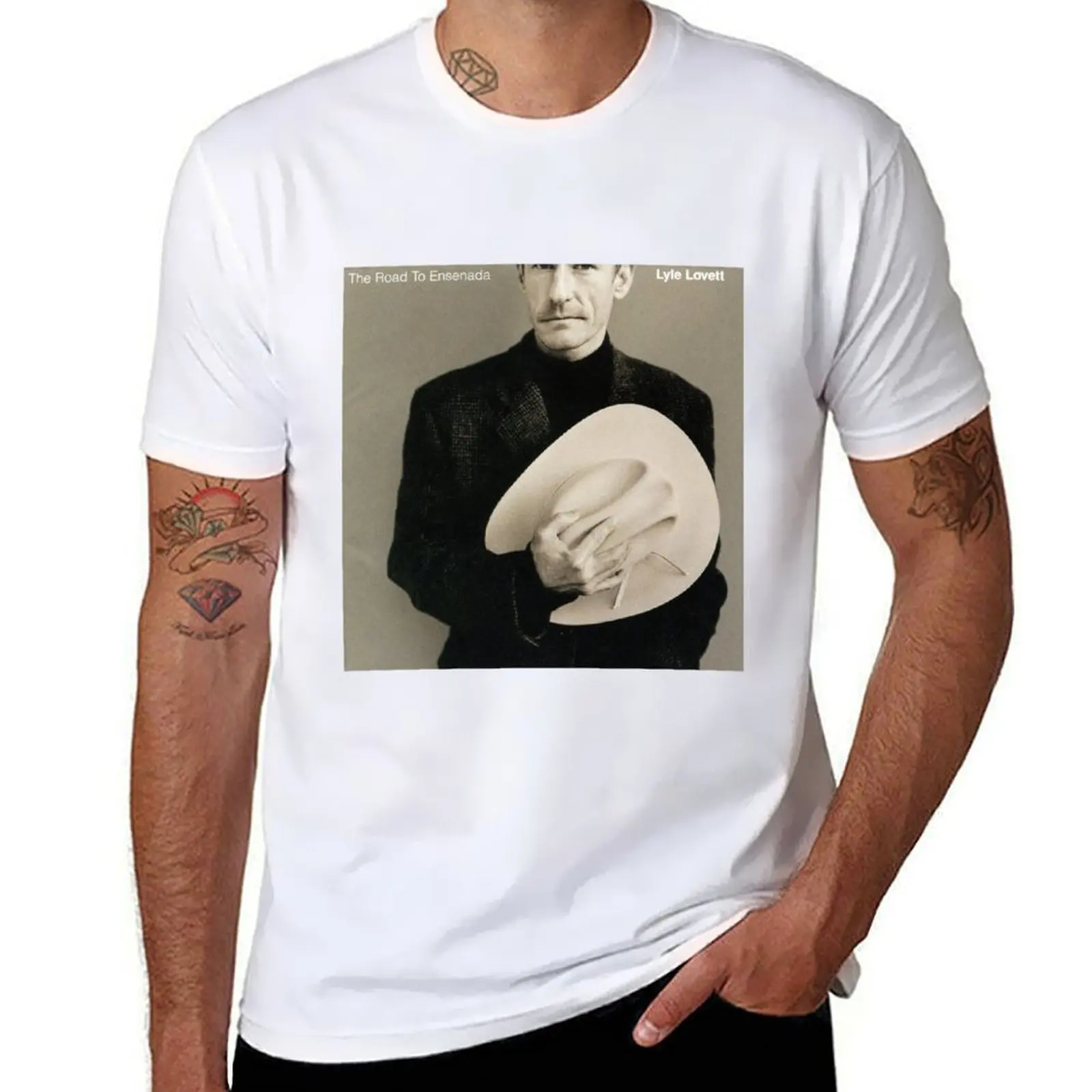 Camiseta Lyle Lovett the road to ensenada, camisetas para hombre, camisetas para hombre, camiseta vintage gráfica