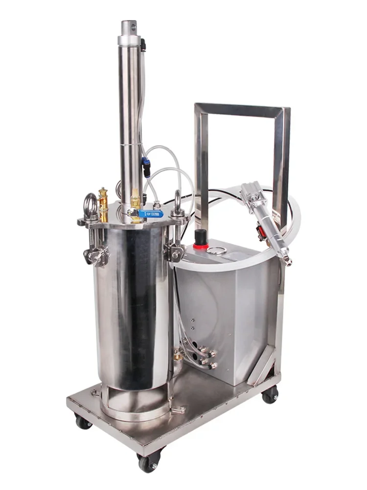 2600ml Single Barrel Silicone Potting Machine Pneumatic Piston Type Duct Tape Trolley Box Manual Operation Manufacturer