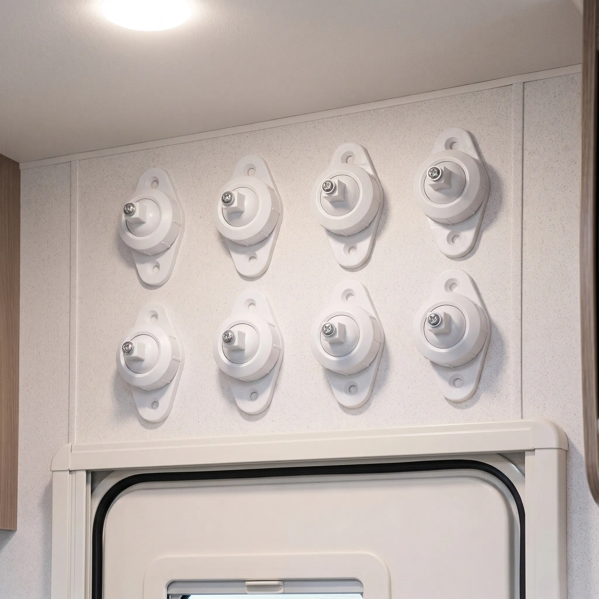 8Pcs Precision-Positioning Alarm Sensor Wall Mount Bracket for Infrared Motion Security System Rv Door Garage