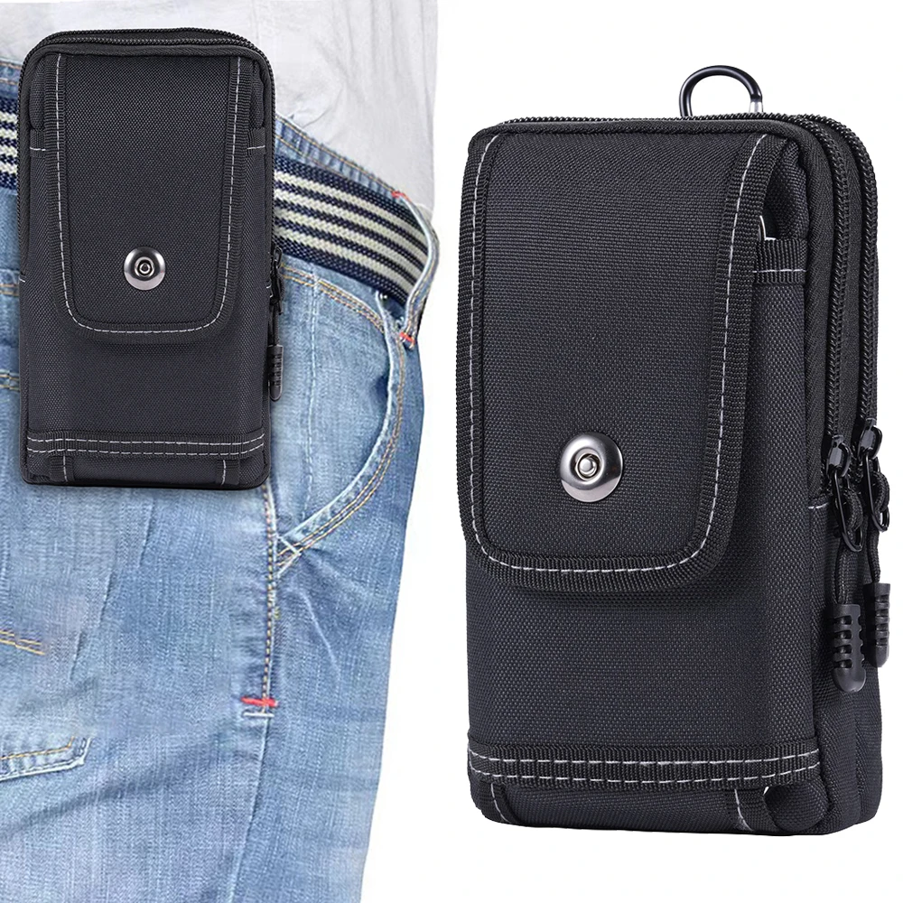 Taktyczna torba Molle Sportowa torba na pas Męska dwuwarstwowa torba na telefon komórkowy Camping Hunting Fanny Pack Utility EDC Pack