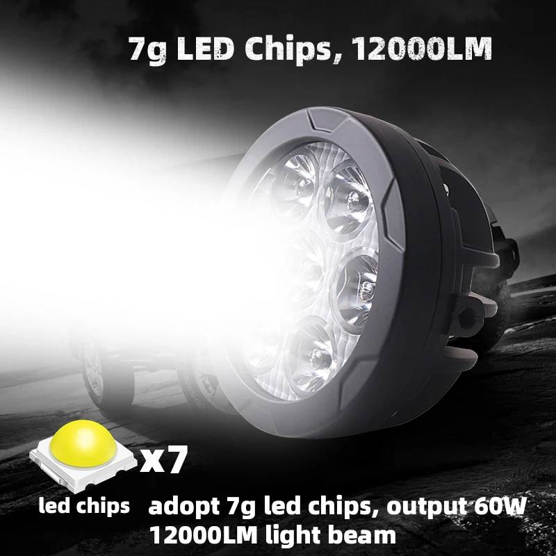 4.5 ''LED ضوء العمل بار أضواء الضباب القيادة مصباح الأضواء المساعدة ل ATV سيارة 4x4 الطرق الوعرة شاحنة فلوش جبل جرار للدراجات النارية