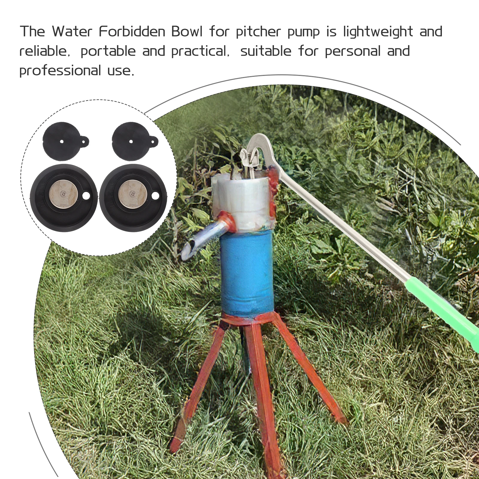 

1 Set Professional Water Universal Replacement Cup Durable Rubber Manual Pump Seal Bowl Easy Install Pitcher Pump