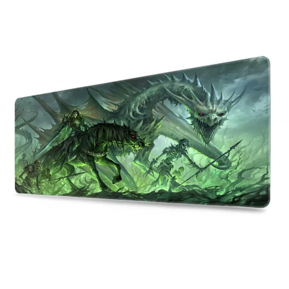 Zombie Dragon Tcg Mouse Pad Deskmat Playmat Laptop Anime Gaming Keyboard Rubber Pad on The Table Mouse Mat Pc Gamer Mousepad