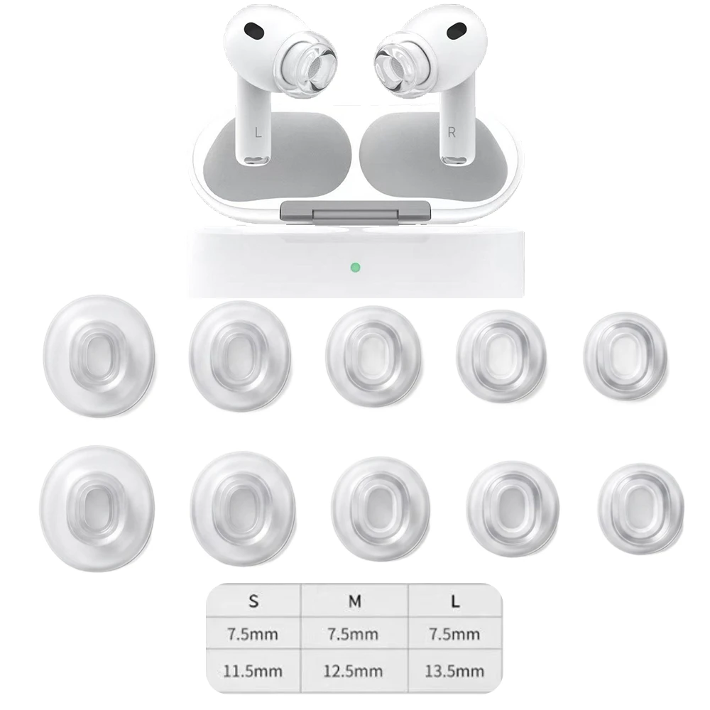 Coques de protection en silicone liquide souple pour écouteurs intra-auriculaires Apple AirPods Pro 3, embouts de remplacement en silicone antidérapants