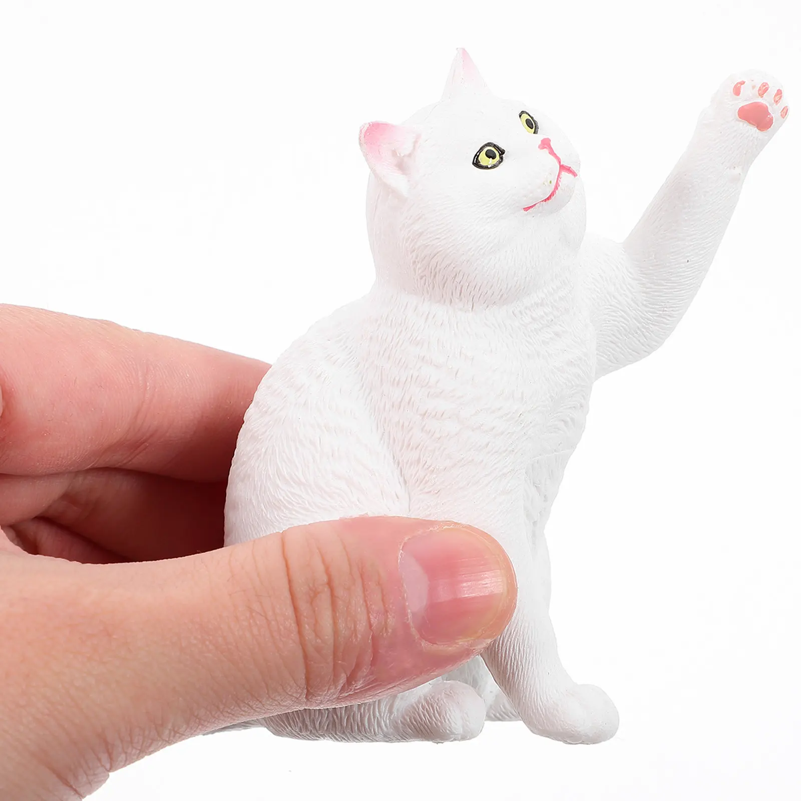 

Реалистичная фигурка британской короткошерстной кошки: милая настольная статуэтка, украшение для рабочего стола, коллекционный предмет
