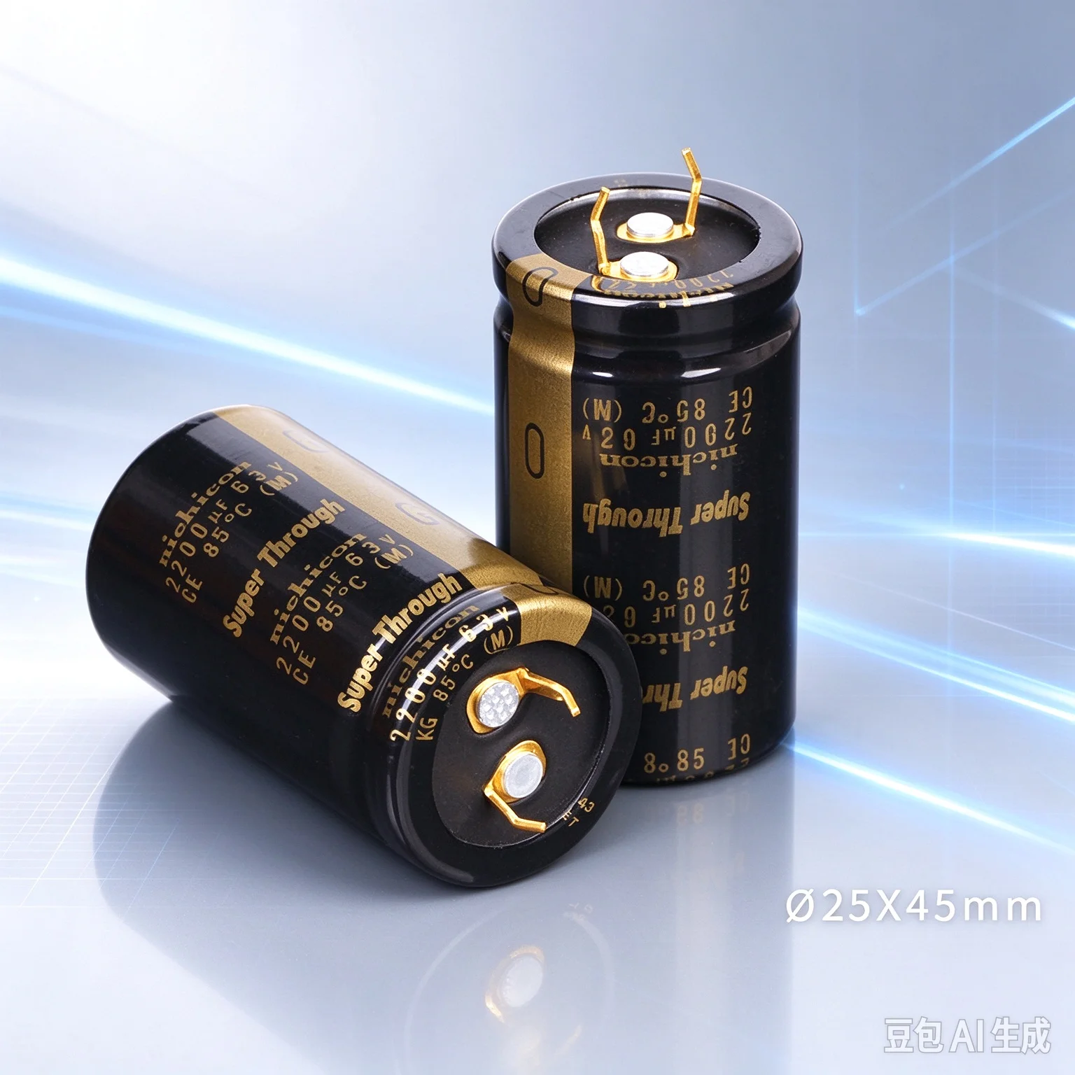 2pcs-highgrade-2200uf-63v-for-kg-super-through-electrolytic-capacitorjapan-imported