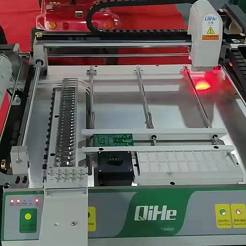 Full Automatic double-headed Pick Place Machine With 2 Cameras Visual system TVM802 SMT Machine For LED Production Line Small