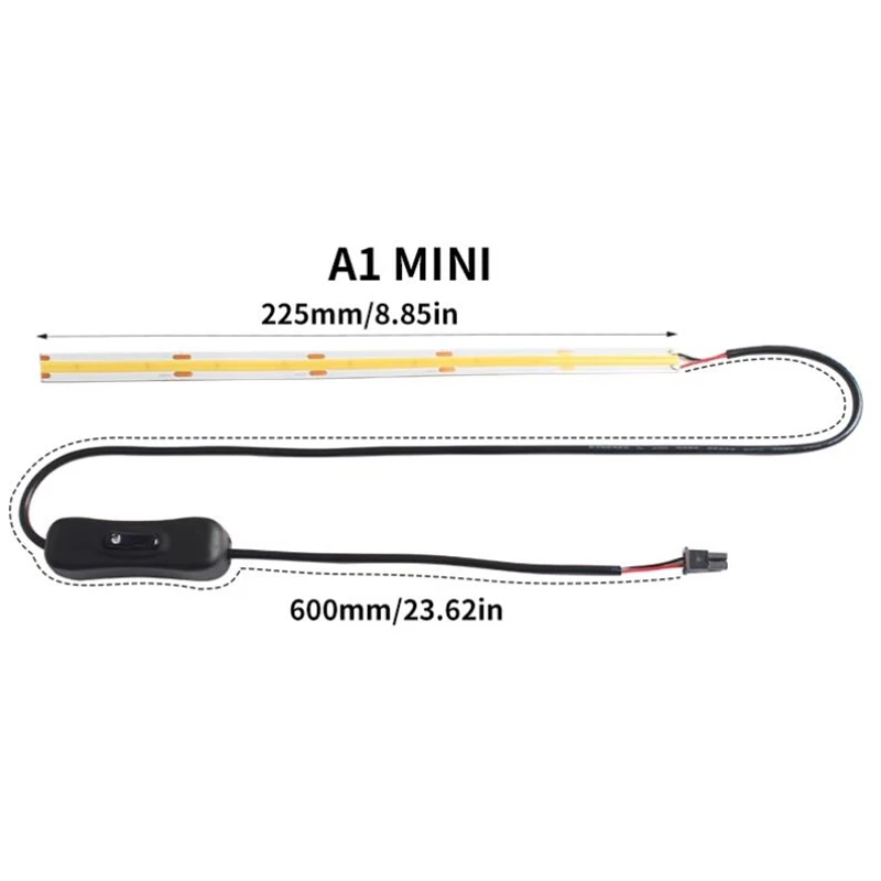 Para Bambu lab A1/A1mini tira de luz Led Ra95 luz de relleno 24V Bambulab piezas de impresora 3D luz de relleno para tira de luz especial A1