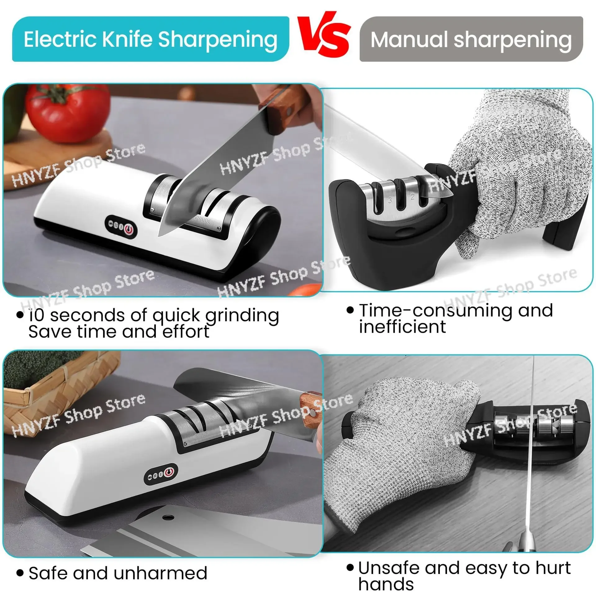 Multifunctional automatic charging small knife sharpener