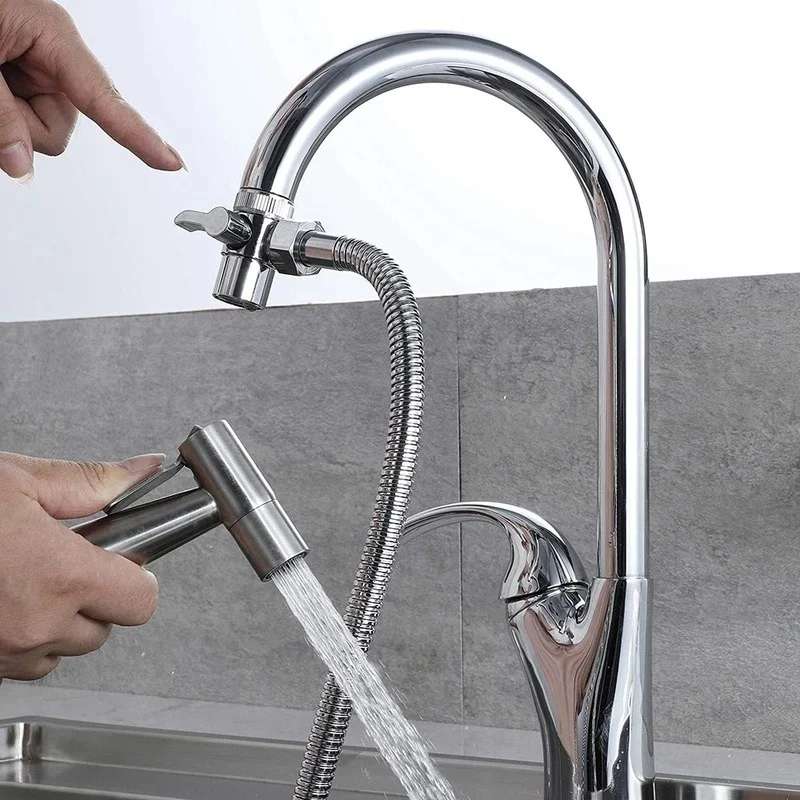 1Pc Kraan Omschakelklep Water Tap Separator Douchekop Connector Adapter 3-Weg Klep Schakelaar Badkamer Aanrecht splitter