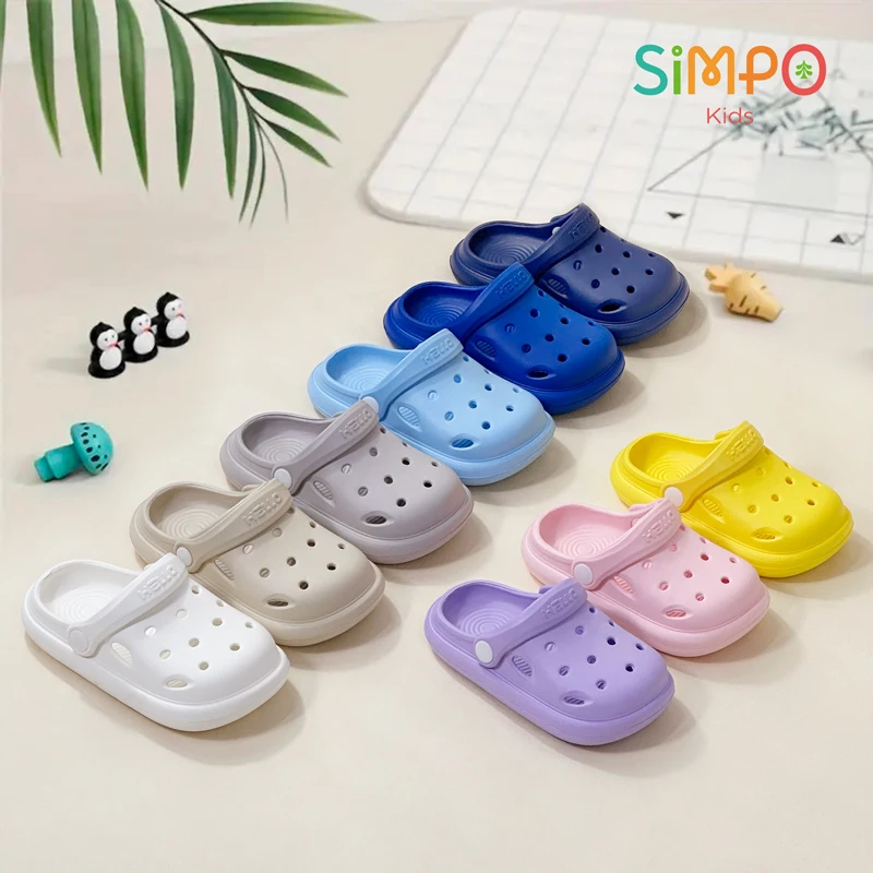 

Summer Hollow Out Closed Toe Non-slip Sandals Soft Bottom Sandals For Children Lightweight Thick-soled Garden Shoes