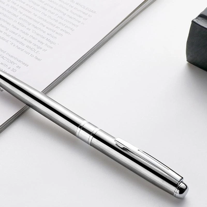 090F Metal Ballpoint Pen Solid Pen Clip Business Business Подписание перо для гостевого входа в систему для приема в ресторан в