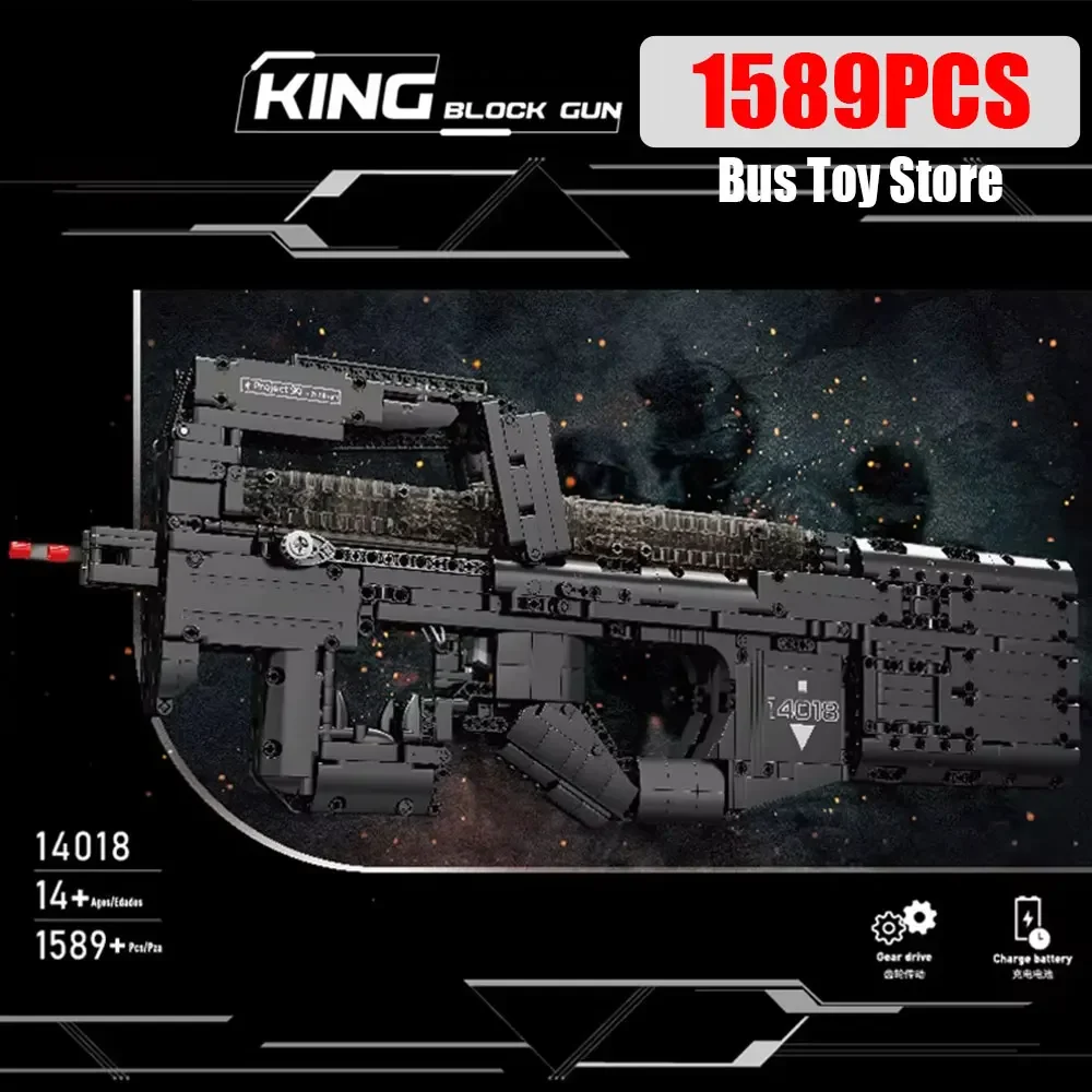

Ww2 Military Technical Gun Building Blocks for Kids P90 Submachine Gun Model Toys MOC Bricks Bricks Toy Gift Party Favors