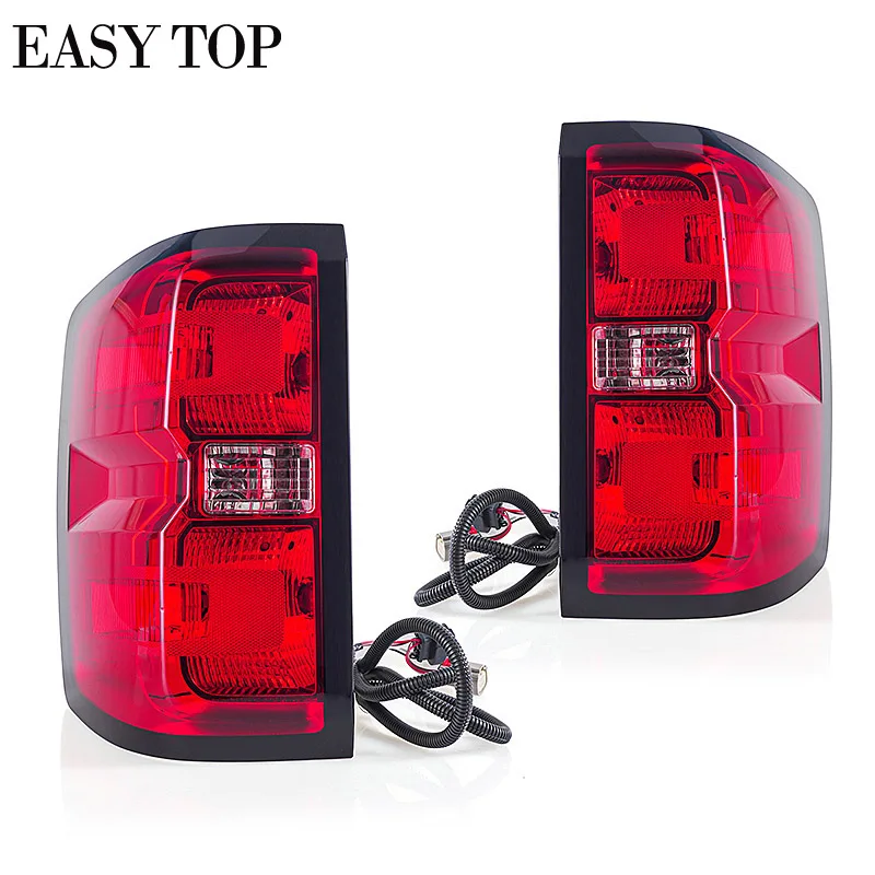 Red Halogen Tail Light For Chevrolet Silverado 2014-2018 Tail Lamp