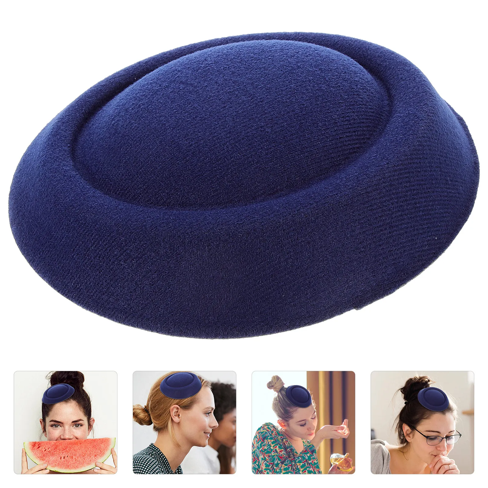 

8Pcs Pillbox Fascinator Base Hats Eva Small Hat for DIY Hair Accessories Prom Wedding Craft Supplies Pillbox Hat