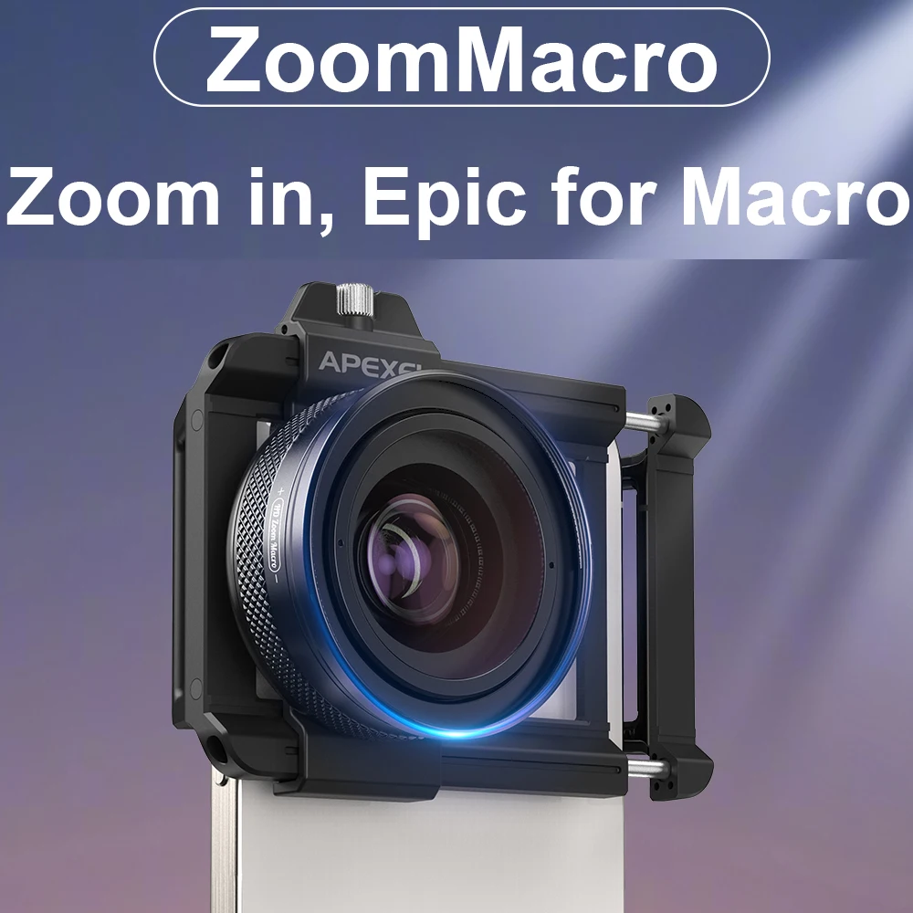 

APEXEL Zoom Phone Macro Lens 10-20X Phone Photography Macro Lens for Professional Macro Photography Enthusiasts