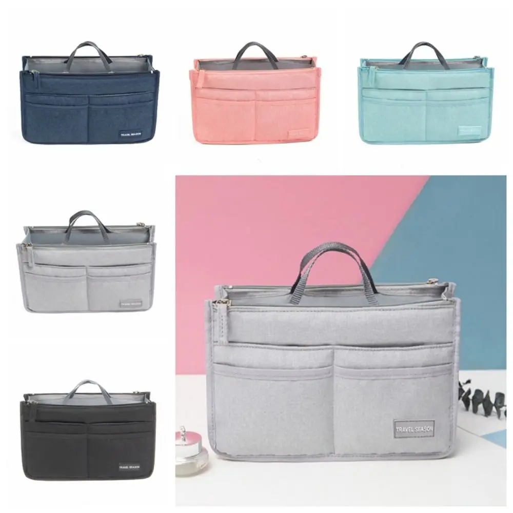 Portable Travel Toiletry Bag Liner Bag Waterproof Cosmetics Organizer Large Capacity Save Space Cosmetic Bag Pouch Women